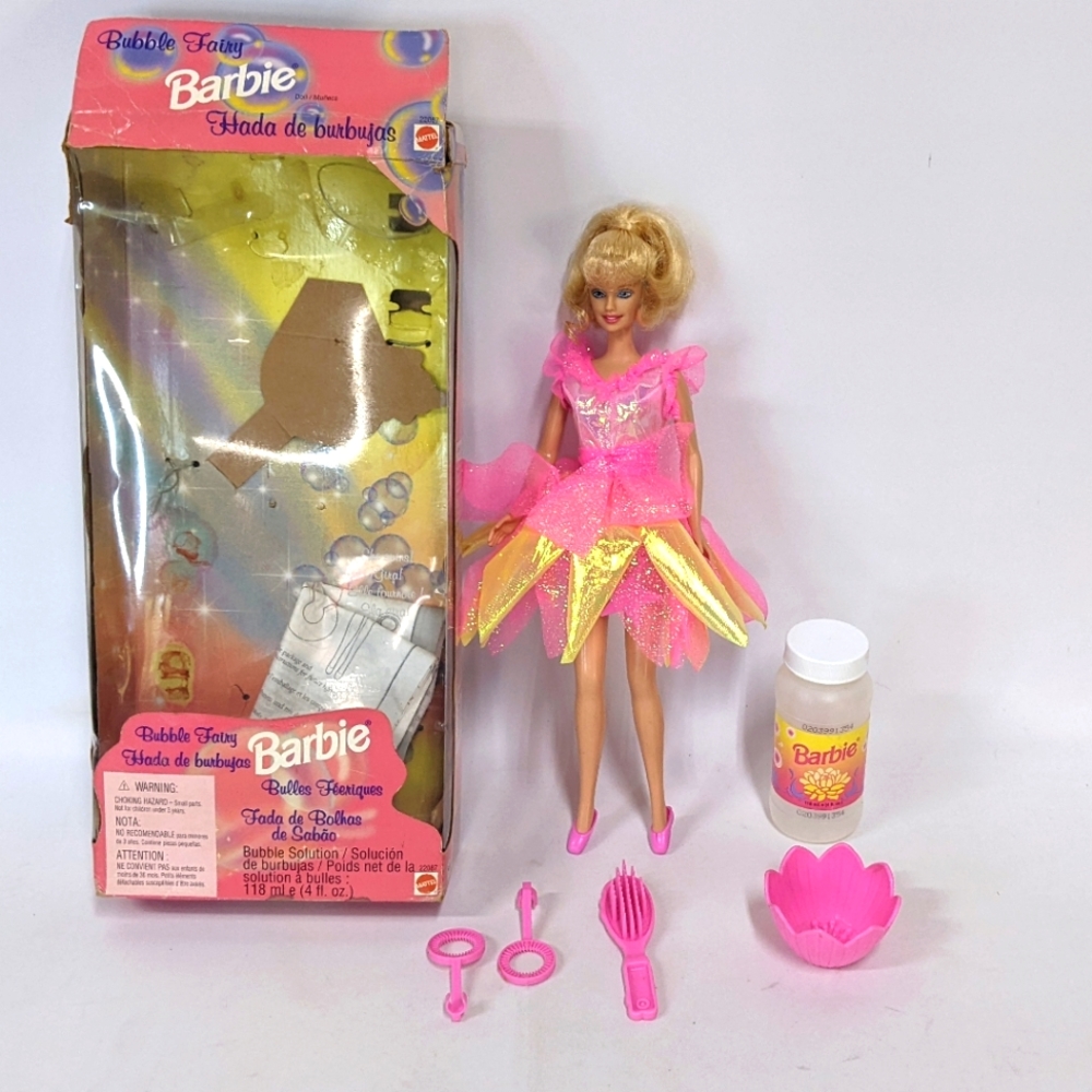 Vintage Bubble Fairy Barbie 1998, With Box and accessories